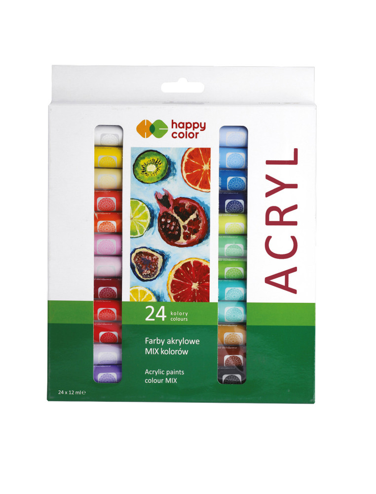 Acrylic paints set of 24 Happy Color colors