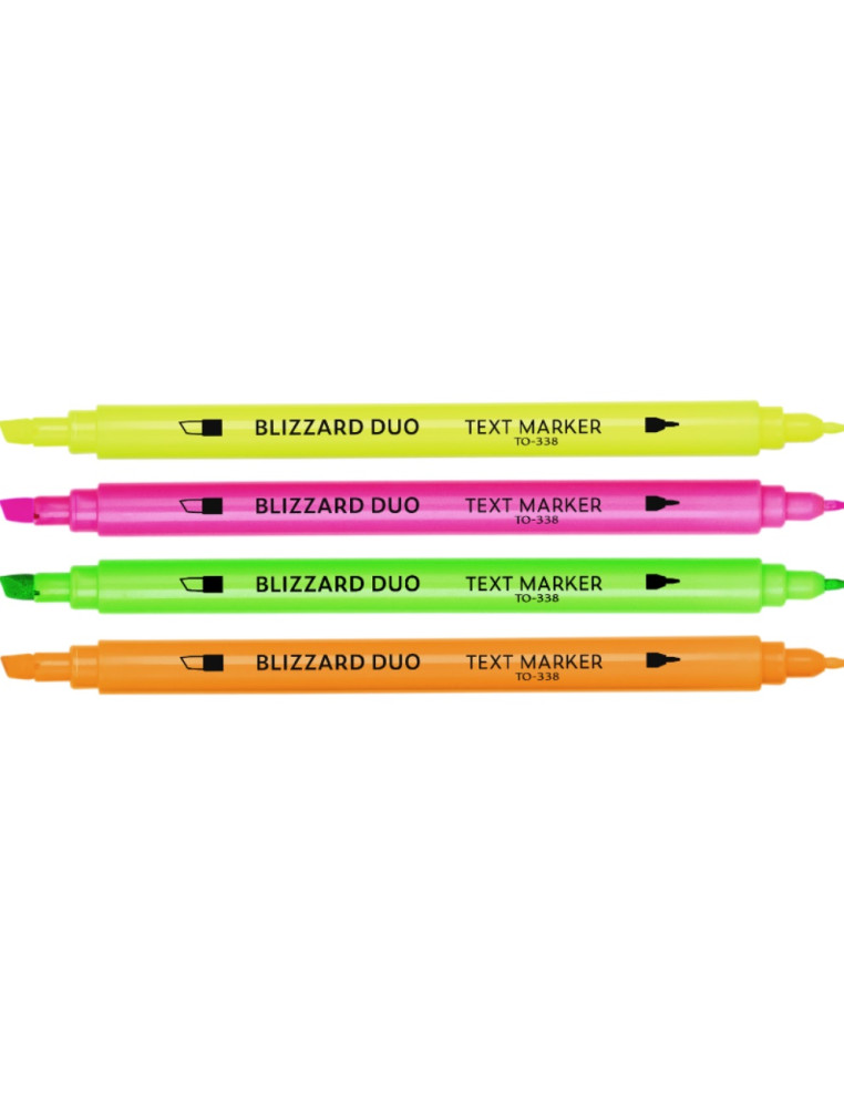 Volume double-sided highlighter, 4 pieces