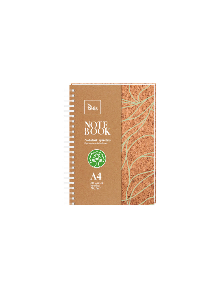 A4 notebook with a hard cork cover