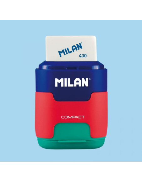Milan sharpener with eraser