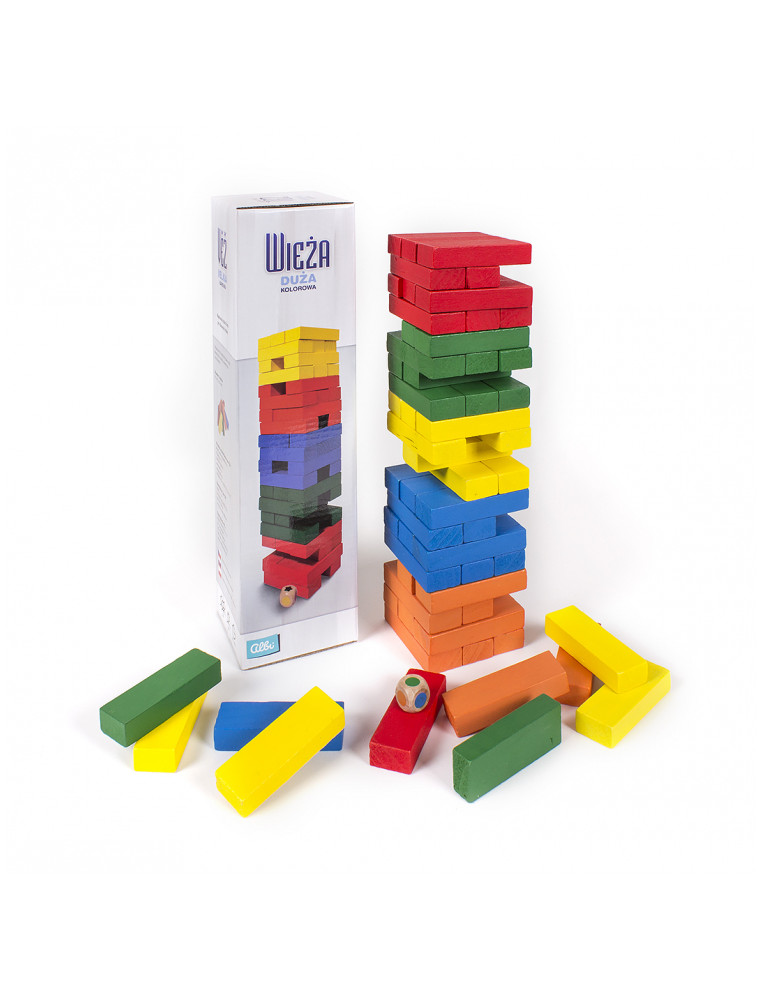 Large, colorful tower