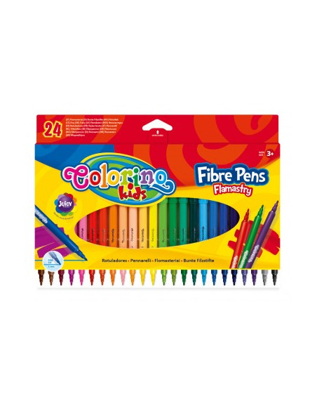 24-color COLORINO felt-tip pens