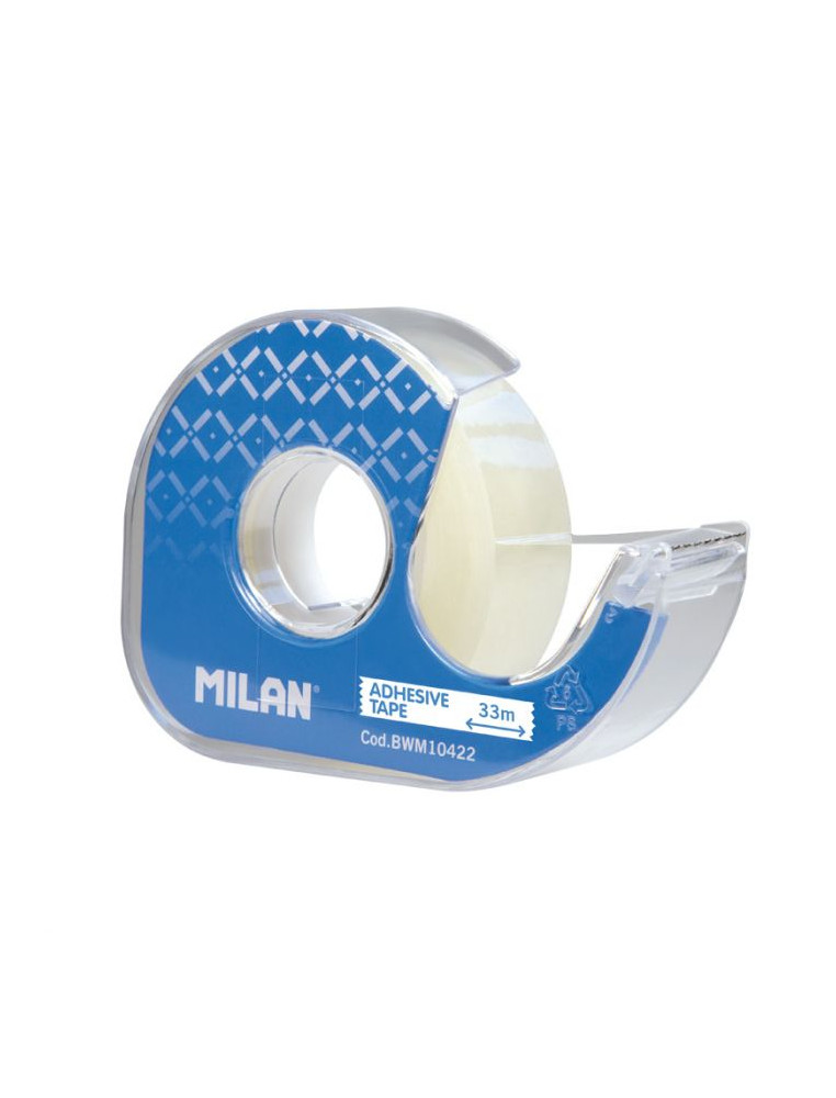 Invisible crystalline adhesive tape 19 mm x 33 m with blister dispenser