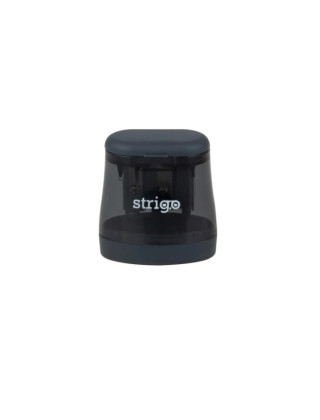 STRIGO sharpener in two thicknesses with a container, transparent