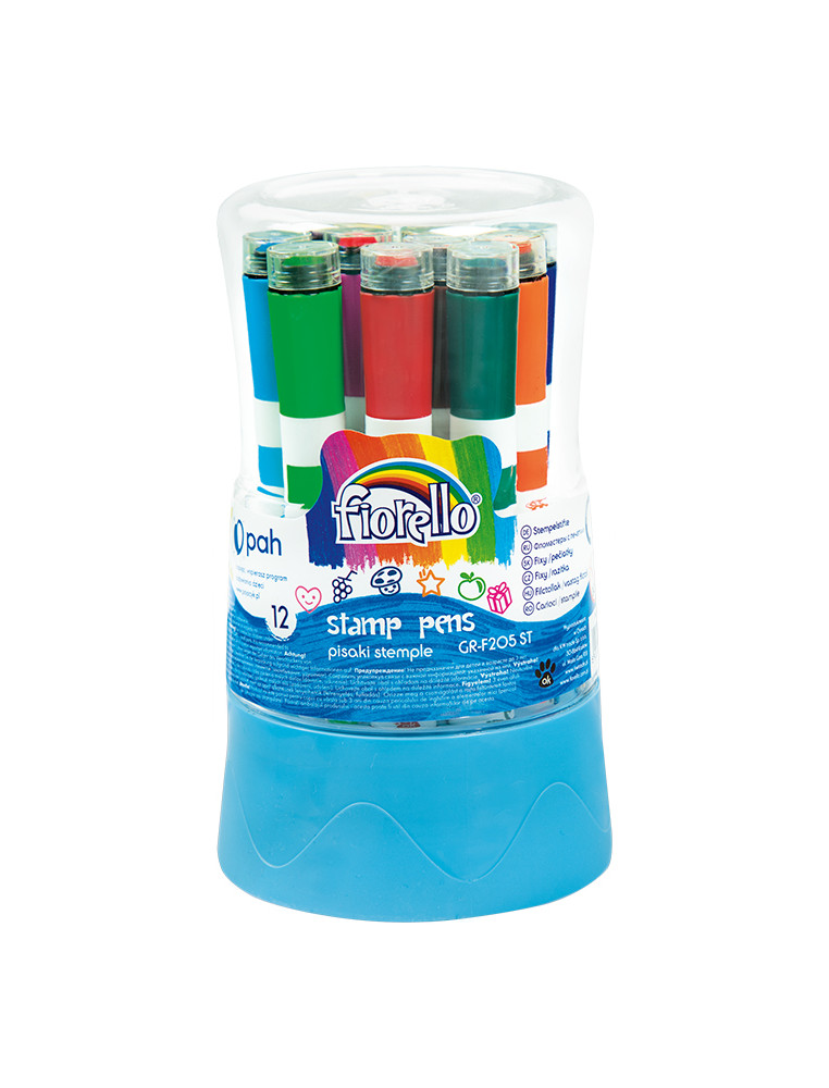 Fiorello stamping pens in 12 colors