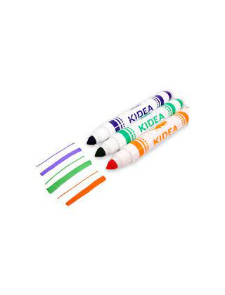 Jumbo markers with a conical tip, 8 colors Kidea